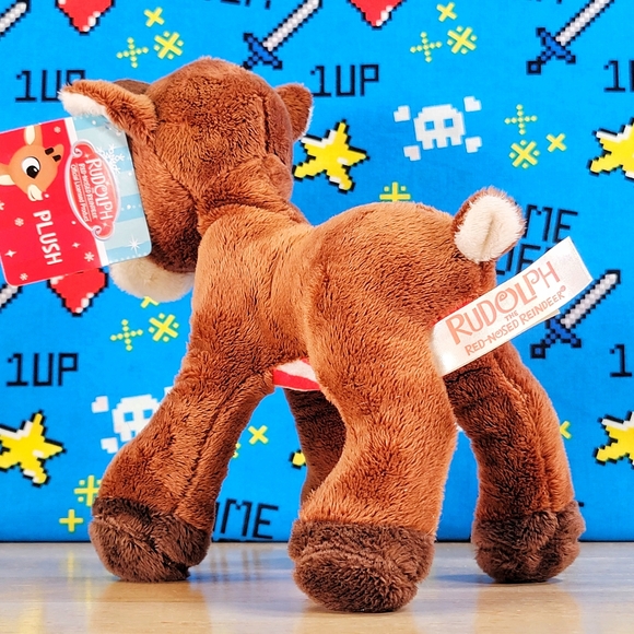 Rudolph The Red-Nosed Reindeer 7" UltraSoft Stuffed Christmas Holiday Plush - Picture 3 of 7
